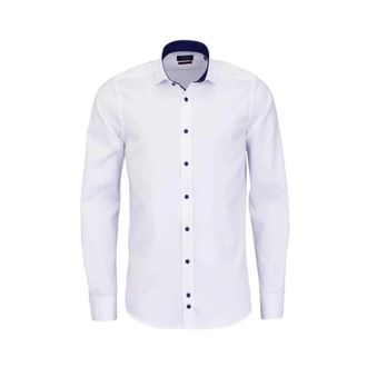 Hatico Casual Hemden - Heren - Overhemden - Wit - Maat: 2XL