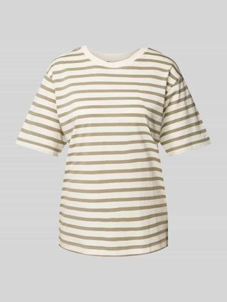 Jake*s Casual Oversized T-Shirt mit Streifenmuster in Lind, Gr&ouml;&szlig;e XXL