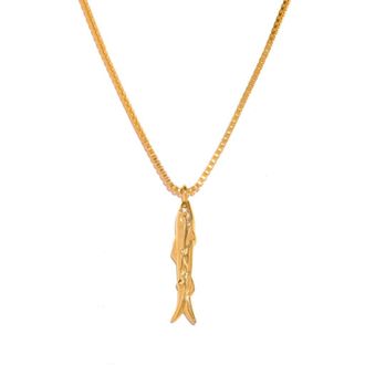 Girls Crew Fish Pendant Necklace in Gold at Nordstrom