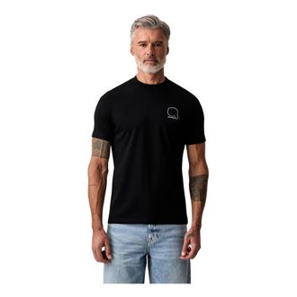 Karl Lagerfeld Hombre, Camisetas, Negro, Talla: 3XL