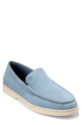 Cole Haan Greenwich Grand Venetian Loafer in Dusty Blue Suede /Ivory at Nordstrom, Size 11.5