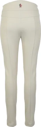 Moncler Womens Trousers Twill Beige Polyamide Skinny