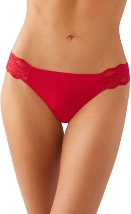 b.tempt'd by Wacoal b.bare Thong in Crimson Red at Nordstrom, Size X-Large