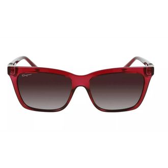Ferragamo Womens Square shaped acetate sunglasses SF1027S women - Bordo - One Size
