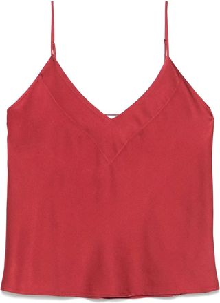 Forte_Forte Top in seta - Rosso