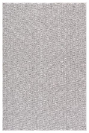 Safavieh Alfombra s&oacute;lido y tonal de poli&eacute;ster gris/blanco, 122 x 183 cm