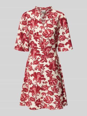 Ichi Minikleid aus Viskose-Mix Modell GILVIS in Rot, Gr&ouml;&szlig;e 34