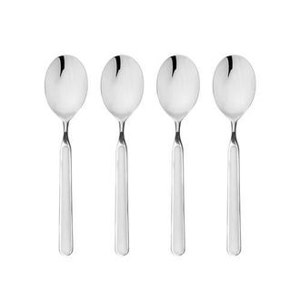 Mepra Fantasia American Coffee Spoon Set - 4 Pieces in Porcelain White at Nordstrom