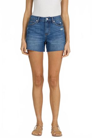 Dear John Denim Rhodey Ivy High-Rise Denim Shorts In Blue