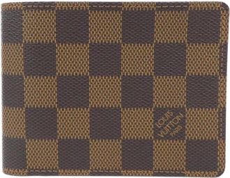 Louis Vuitton Ebene Coated Canvas Bill Wallet (Bi-Fold) (Pre-Owned)