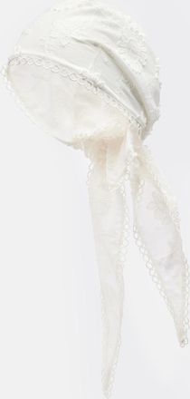 Poupette St Barth Aura embroidered cotton scarf