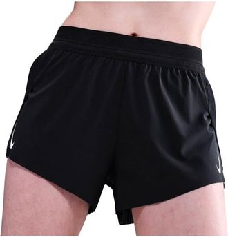Nike AeroSwift Dri-FIT ADV Mid-Rise 3 Laufshorts f&uuml;r Damen | schwarz