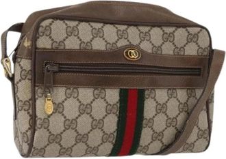 Gucci Pre-owned Plastic Cross Body Bag - Dames - Vintage Schoudertas - Beige - ONE Size - Vintage