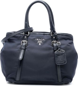 Prada Borsa a tracolla in tessuto 2000-2025 - Blu