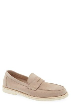 Brunello Cucinelli Penny Loafer in Mushroom at Nordstrom, Size 12Us