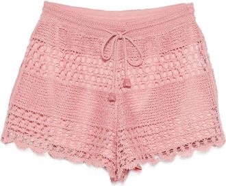 Zimmermann Wanderlust Crochet Cotton Shorts