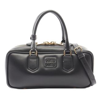 Miu Miu Pre-owned Miu Miu Leather Arcadie Satchel Ladies MNJKJA635HK212RI