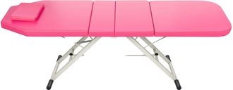 OEM Camilla De Masaje, Dise&ntilde;o Port&aacute;til, Coj&iacute;n Extra&iacute;ble, Color Rosa