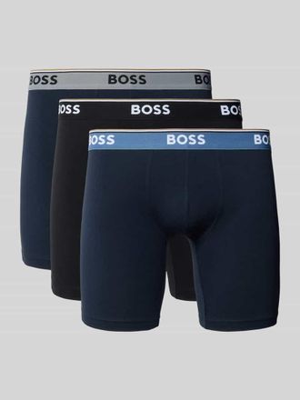 HUGO BOSS Pant & Trunk aus Baumwoll-Mix im 3er-Pack Modell BOXERBRLONG 3P POWER in Dunkelblau, Gr&ouml;&szlig;e XXL