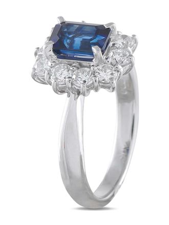 Luxury Bazaar diamond and sapphire ring - Argento