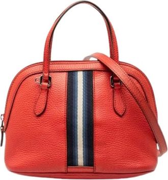 Gucci Pre-owned Handbags, female, Red, Size: ONE SIZE Pre-owned Satchel