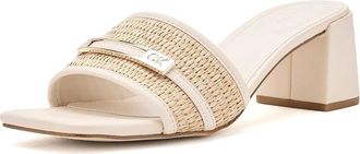 Calvin Klein Paloma Womens Sandals Light Natural/White : 8.5 M, Synthetic