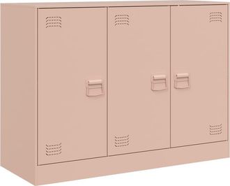 vidaXL Aparador De Acero Rosa 99x39x73 Cm Vidaxl