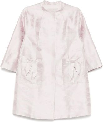 Shiatzy Chen Cappotto con effetto jacquard - Viola