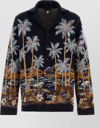 Alanui embroidered virgin wool lightweight jacket