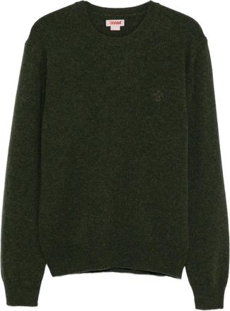 Baracuta Maglione girocollo con ricamo - Verde