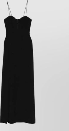 Raquel Diniz jakie dress spaghetti straps sweetheart neckline