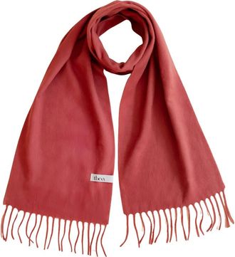 TBCo Lambswool Block Color Scarf in Mulberry at Nordstrom, Size Medium