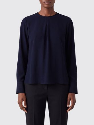Forte_Forte Blusa in misto viscosa a maniche lunghe con scollo girocollo