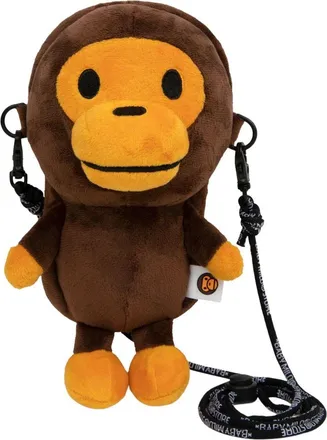 A Bathing Ape BAPE Baby Milo Mobile Bag Brown 0MXBGW4236XXP