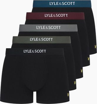Lyle & Scott Lyle And Scott Mens Henrick Boxers - Black/Multi - Size: 32/33/32