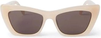 Palm Angels Fairfield Zonnebril - Dames - Zonnebrillen - Wit - 53 MM - Accessoires