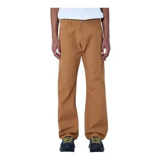 Junya Watanabe Wide Trousers, male, Brown, Size: L Straight-Leg Tailored Trousers