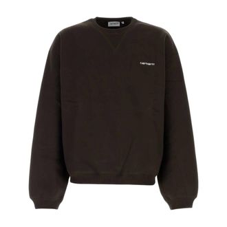 Carhartt Work in Progress Ebbert Sweat - - Sweatshirts & Hoodies - Uomo - Marrone - L