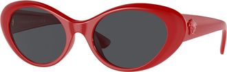 Versace VE4455U 534487 Womens Sunglasses Red Size 53