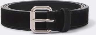 The Row Geo suede belt