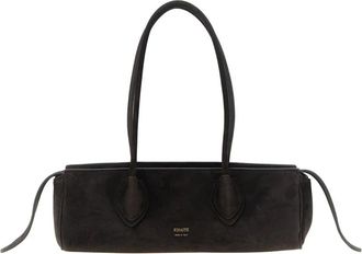 Khaite Bolso de Hombro de Ante - Bags - Mujer - Marr&oacute;n - ONE SIZE