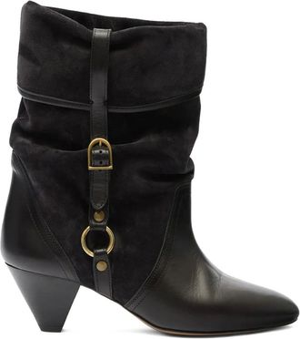 Isabel Marant 55mm Darner buckle-detail ankle boots - Black