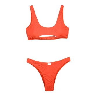 4giveness Mujer, Trajes de ba&ntilde;o, Naranja, Talla: S