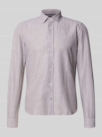 Joop Casual Fit Freizeithemd mit Kentkragen Modell Mike in Schoko, Gr&ouml;&szlig;e XXL