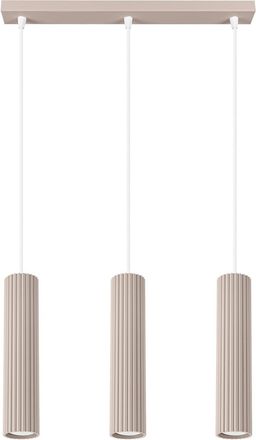 Sollux Lighting Design Pendellampe Karbon 3-Flammig (linear), Taupe
