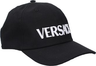 Versace hoeden voor dames, zwart katoen