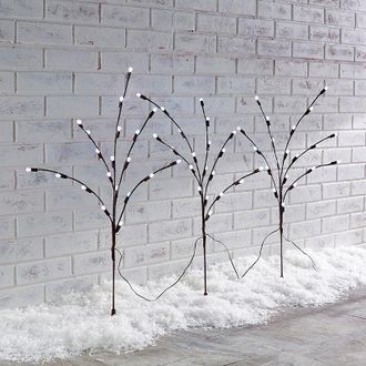 Frontgate LED Pathway Twigs, Set of Three - Frontgate