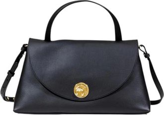 Coccinelle Tassen, Dames, Zwart, ONE Size, Leer, Handtas met schouderriem en binnenzakken