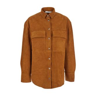 Tela Dames, Jassen, Beige, Maat: S Suède