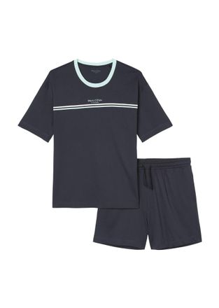 Marc O'Polo Shorty MARC OPOLO Mix & Match Cotton, Herren, Gr. M, blau (schwarz navy), Jersey, Obermaterial: 100% Baumwolle, unifarben, figurumspielend ca. Mitte O